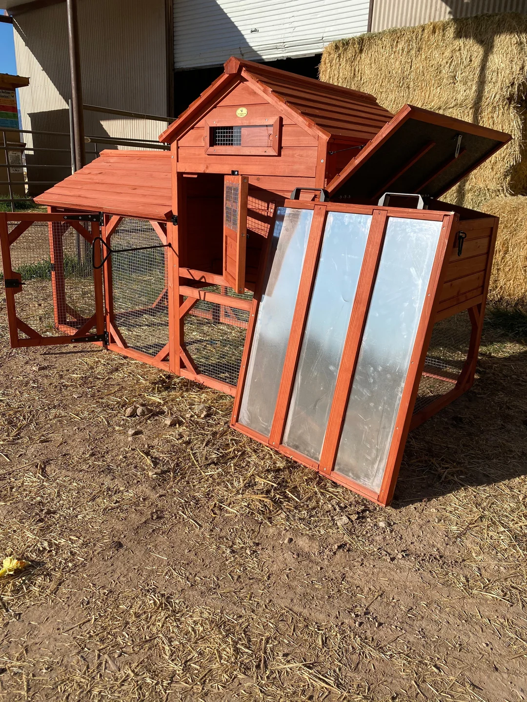 BUNDLE: Leghorn Chicken Coop + Run Extension + Run Roof - Image 8