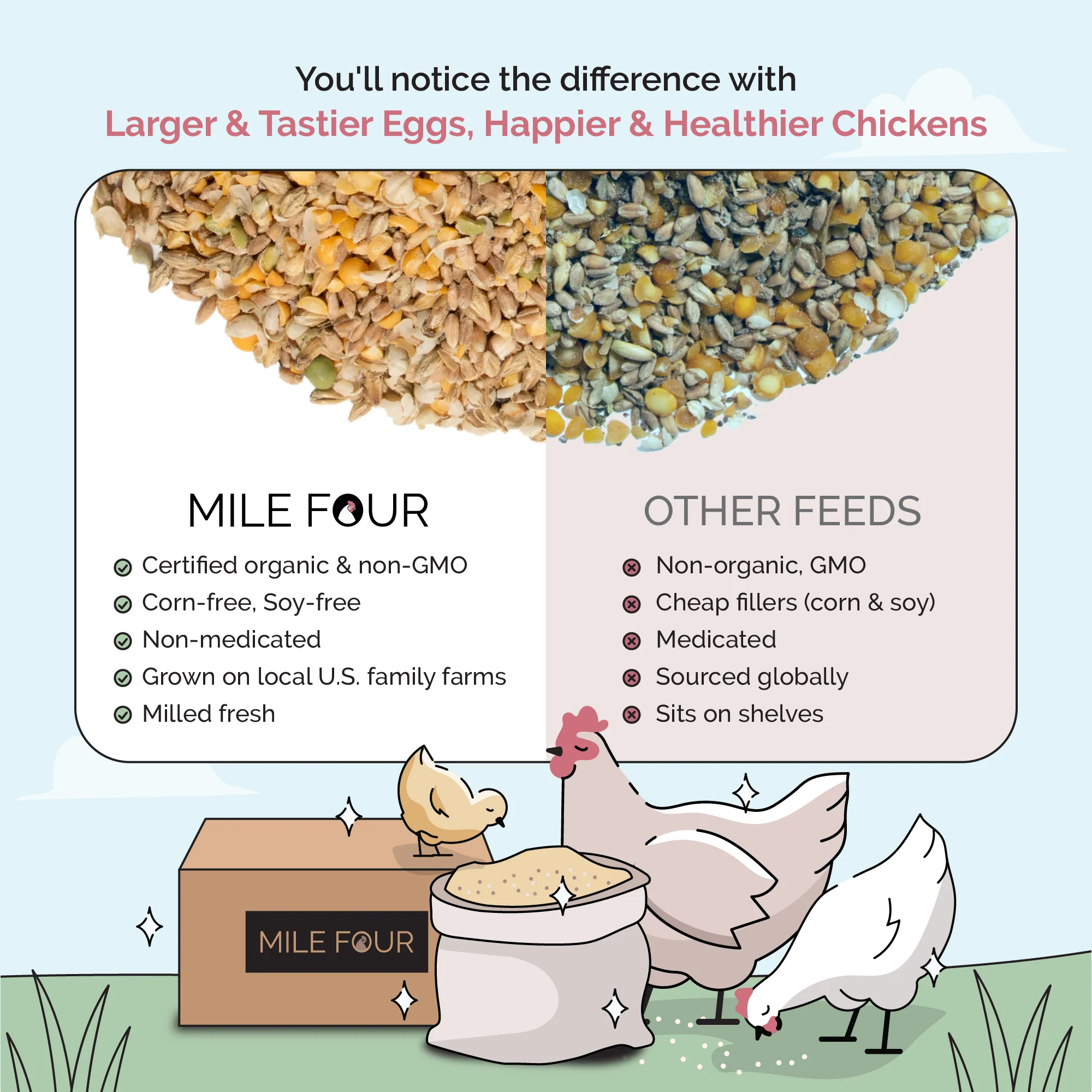 Grower Feed Kit | 12 Weeks of Organic Feed & Grit for 10 Pullets - Image 5