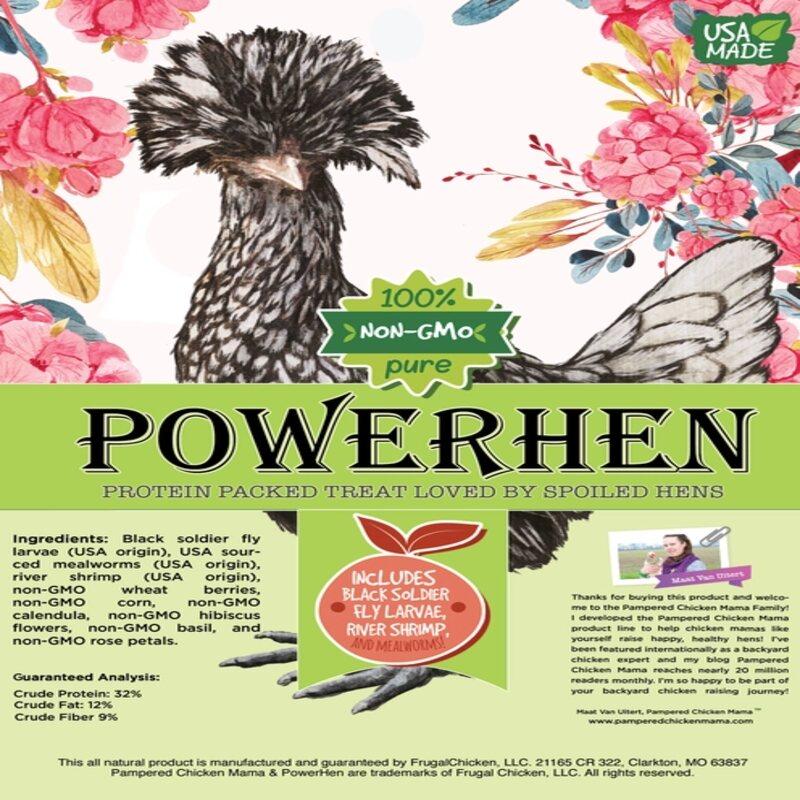 Powerhen High Protein Treat with Mealworms - Black Soldier Fly Larvae & Herbs For Backyard Chickens - Image 3