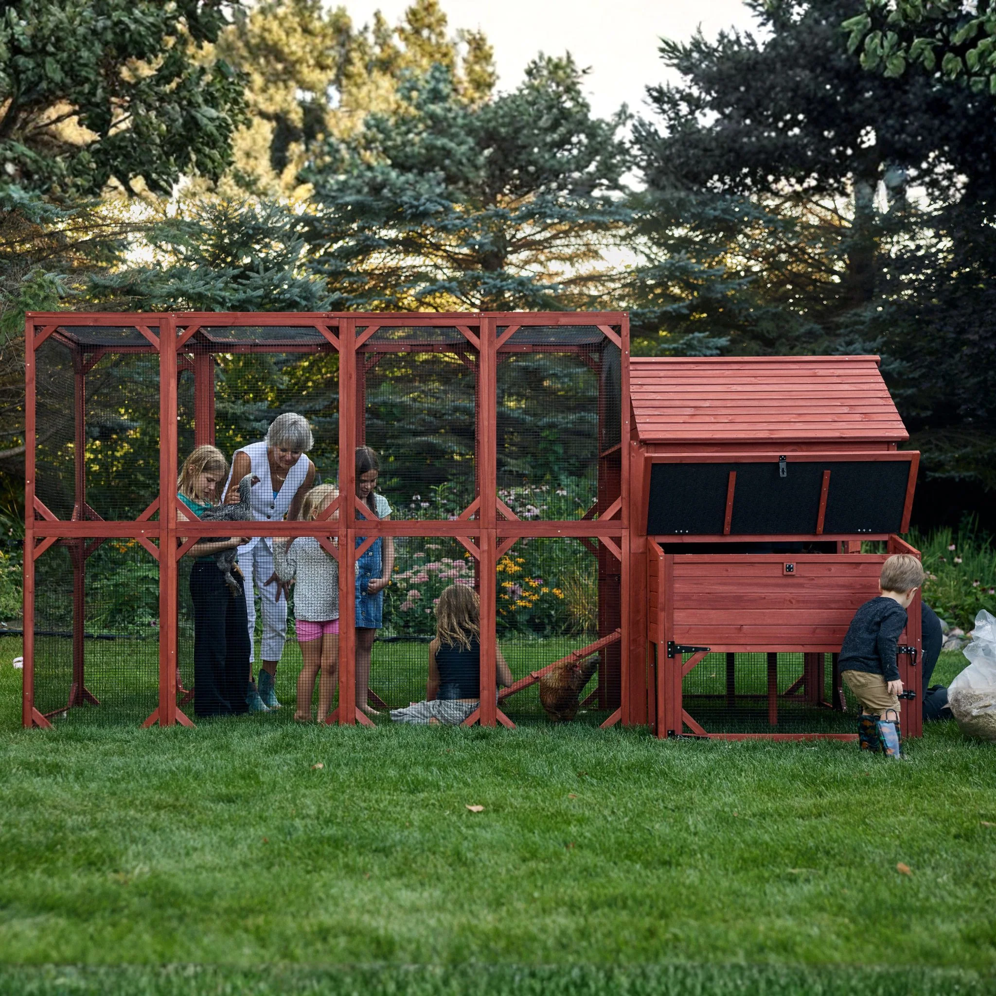 BUNDLE: Rhode Island Chicken Coop + Run Extension + Run Roof - Image 23
